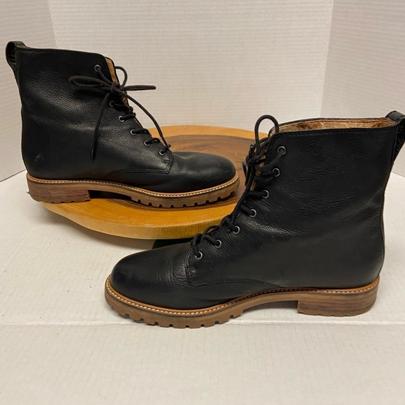 Madewell Leather Combat Boots - Picture 5 of 14
